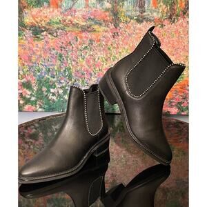 NWOT or EUC Coach Bowery Beaded Leather Chelsea Boots 7.5